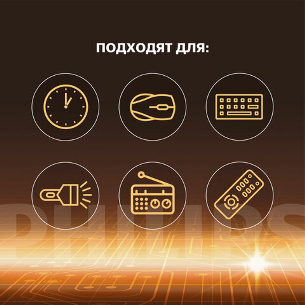 Батарейки алкалиновые КОМПЛЕКТ 2 шт. (отрывной блок) PHILIPS Entry, АА (LR6, 24А), блистер, Б0064636
