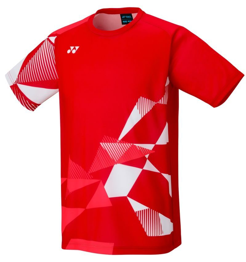 Футболка для мальчика теннисная Yonex Junior Practice - красный