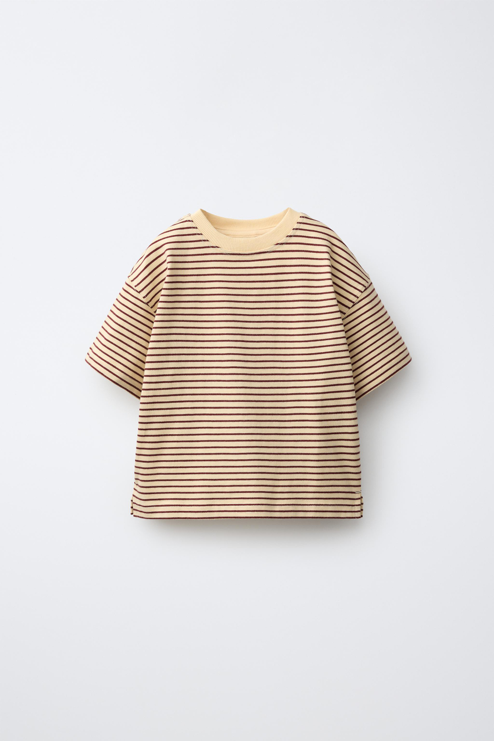 ZARA ФУТБОЛКА В ПОЛОСКУ, ТЕМНО-ЖЕЛТЫЙ