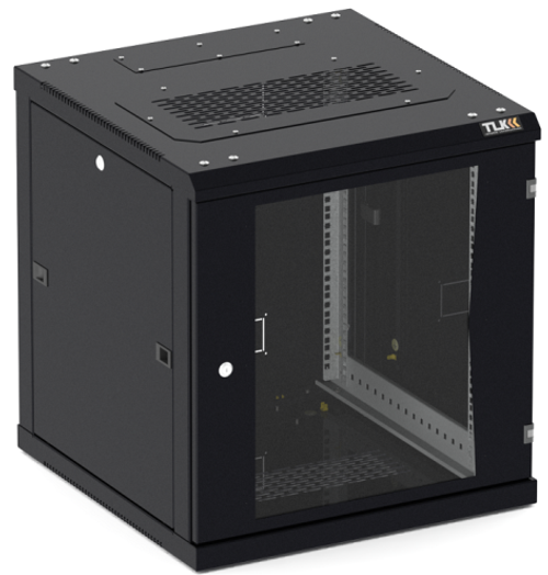 Шкаф настенный 19", 15U TLK TWC-156060-R-G-BK