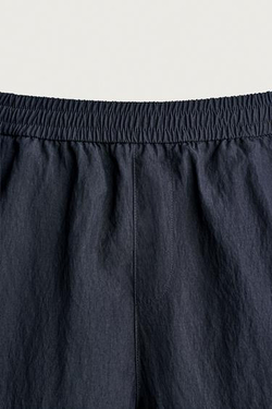 ZARA СТРУЯЩИЕСЯ ШОРТЫ RELAXED FIT, СИНИЙ