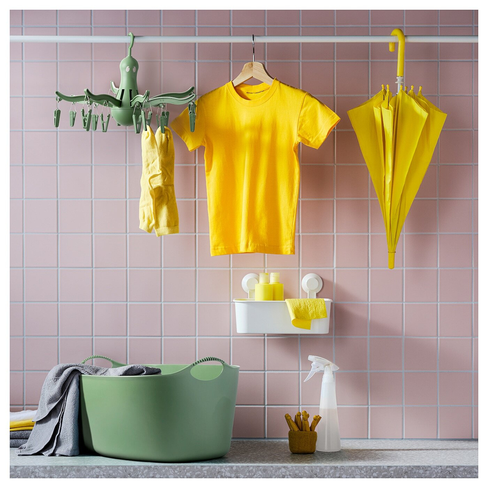 IKEA PRESSA (ИКЕА ПРЕССА) — Вешалка для 16 предметов одежды, зеленая, фото 4