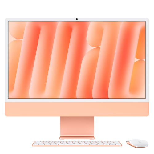 Моноблок Apple iMac 4.5K 24" (M4, 10 CPU/10 GPU, 2024) 24/512GB, Orange (Оранжевый)