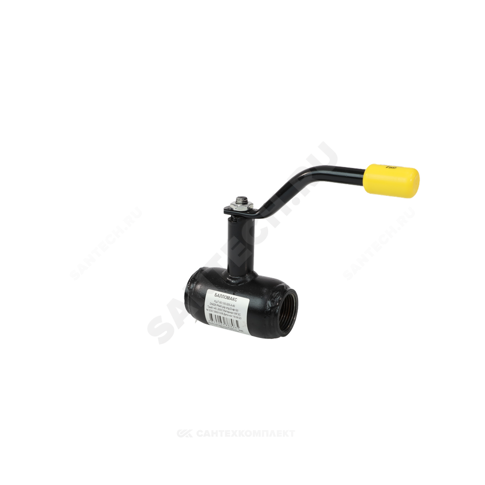 Кран шаровой сталь 09Г2С Ballomax КШТ 60.100 Ду 40 Ру40 ВР L=120мм BROEN КШТ 60.100.040.А.40