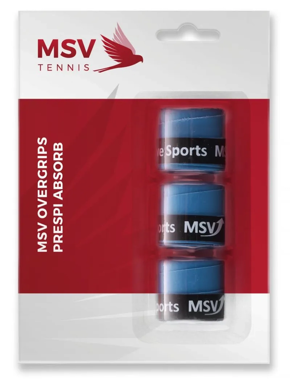 Теннисные намотки MSV Prespi Absorb Overgrip 3P - light blue