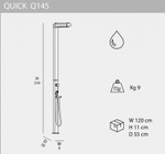 Душ уличный Arkema Quick Q145