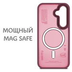 Дизайнерский чехол из мягкого пластика для SAMSUNG GALAXY S25 (не ULTRA/ FE/ PLUS!) с MagSafe и усиленной защитой камеры