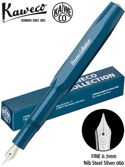 Перьевая ручка Kaweco Toyama Teal F (11000206) 0.7 мм темно-бирюзовый корпус
