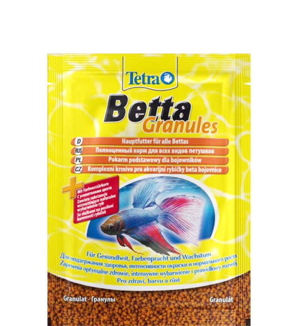 Корм для рыб TetraBetta Granules, гранулы для лабиринтовых рыб, 5гр