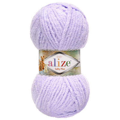 Пряжа Alize (Ализе) Softy Plus / уп.5 мот. по 100 г, 120м, 146 лаванда A
