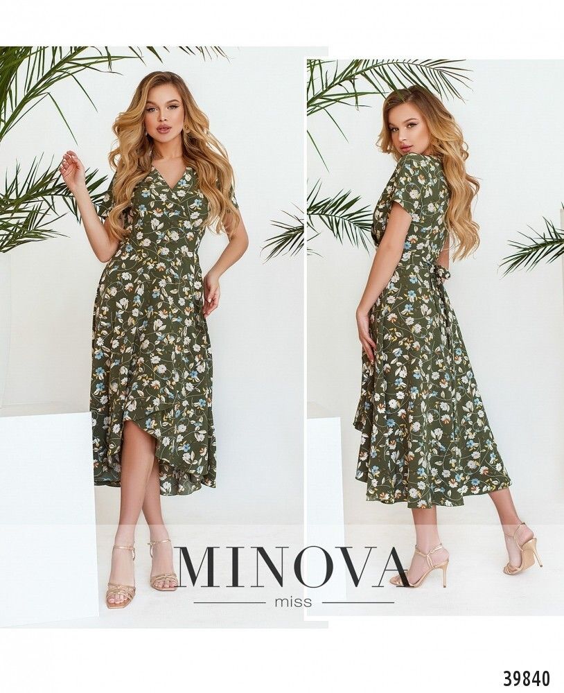Платье 3152-оливка Minova Платье 3152-оливка Minova