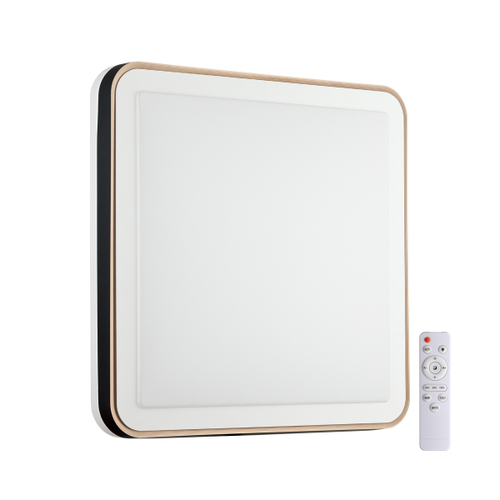 7621/DLN PALE SN 162 Светильник пластик/черн./медный LED 48Вт 3000-6000K 440х440 IP43 пульт ДУ EFFA