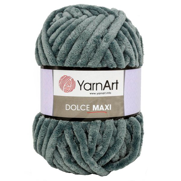 Пряжа YarnArt (ЯрнАрт) Dolce Maxi / уп.2 мот. по 200 г, 70м, 760 серый