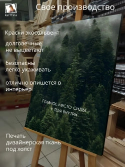 Картина на стену Внутренняя сила 30х40см 1шт.