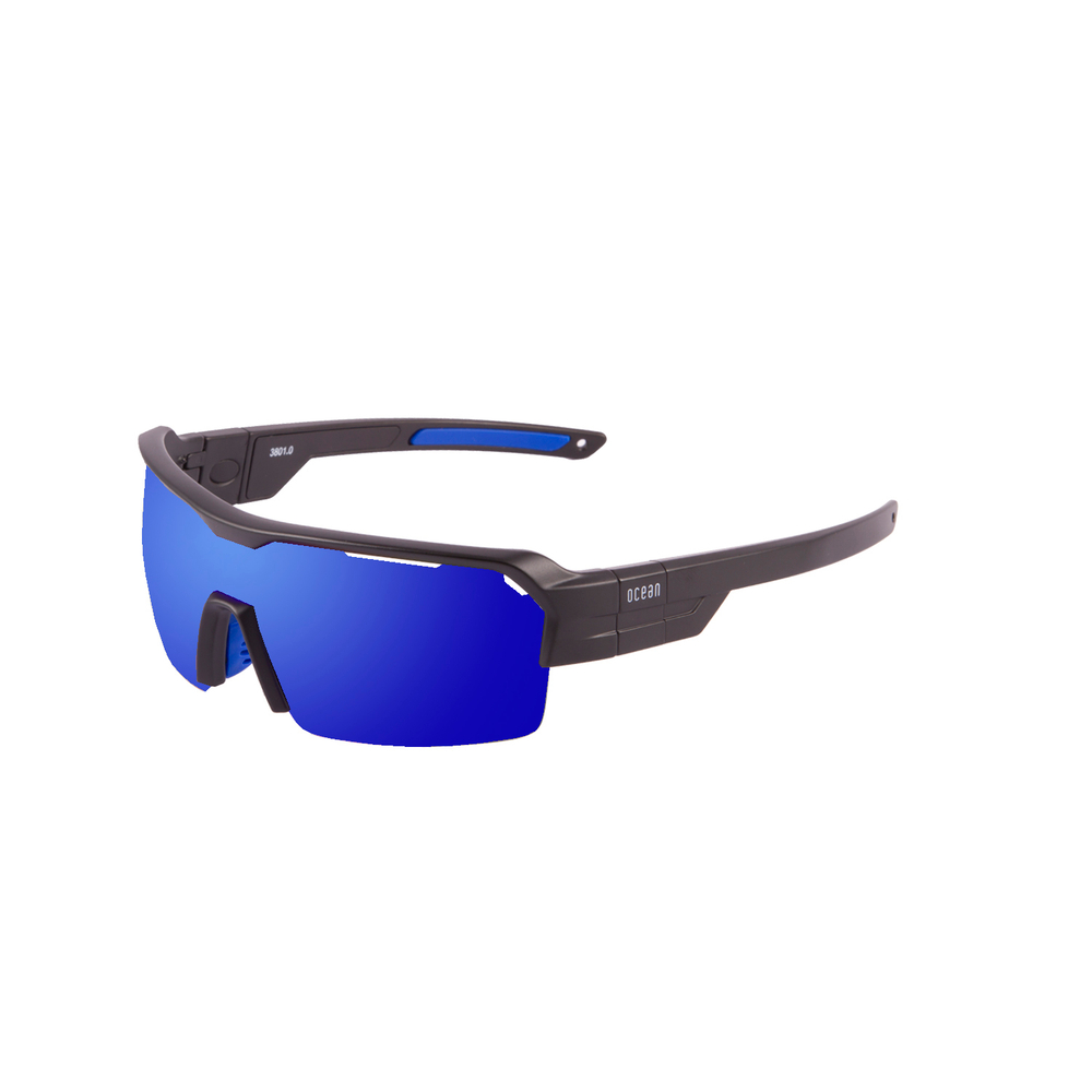 Спортивные очки с диоптриями OCEAN Race Matt Black / Revo Blue Polarized lenses