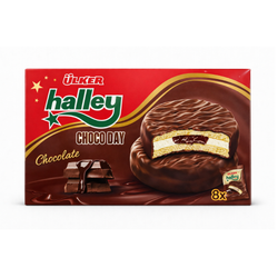 Сендвич-печенье Uker Halley Шоколад 8 шт 224 гр