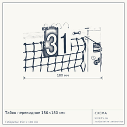 Табло перекидное 150×180 мм — от 3 400 ₽
