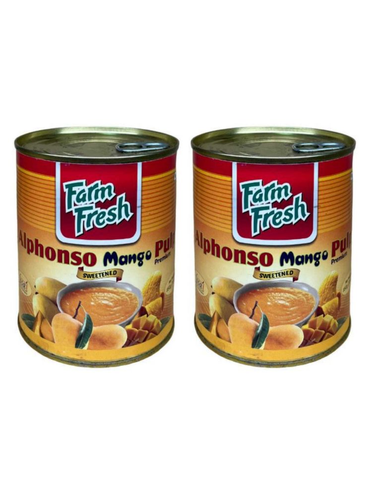Пюре манго Farm Fresh Alphonso Mango Pulp 850 г, 2 шт