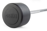 Штанга неразборная обрезиненная 45 кг. Прямой гриф. VictoryFit VF-DX4450