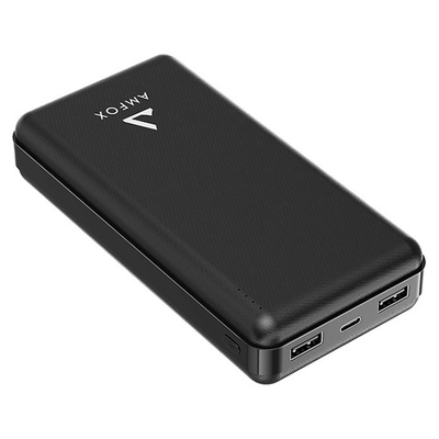ЗУ Power Bank AMFOX APB-520, 20000 mAh, Li-Pol, 2,4A вх/вых, USBx2, Type-C, черное