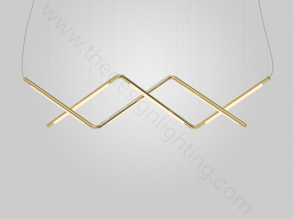 Pendant design lamp  Pipeline by ANDlight (Gold)