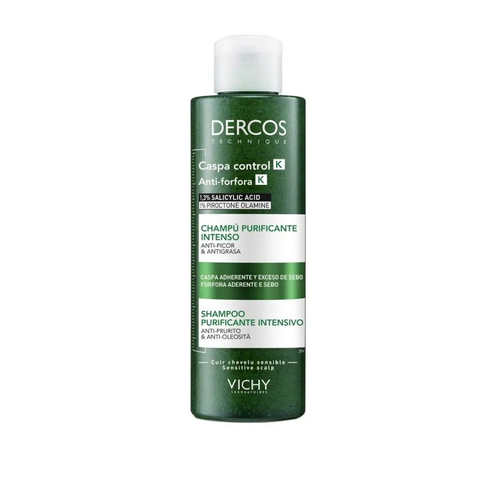 Vichy Dercos Caspa Control К Глубоко очищающий шампунь-пилинг против перхоти, 250 мл