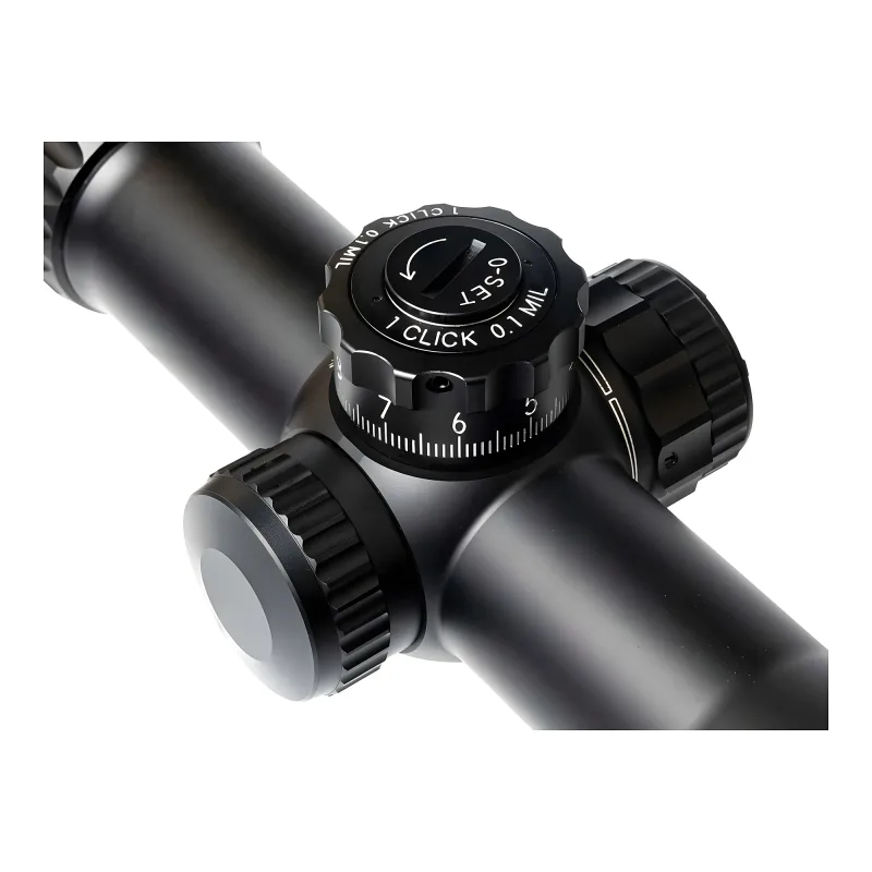Прицел March-FX 4,5-28x52 FML-TR1 FFP 34мм - крупный план барабанчиков