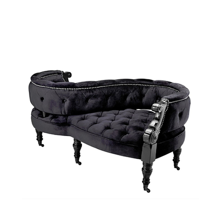 Диван Delight Collection Eugenie, черный