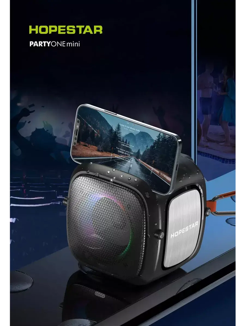Портативная колонка Party One Mini blue