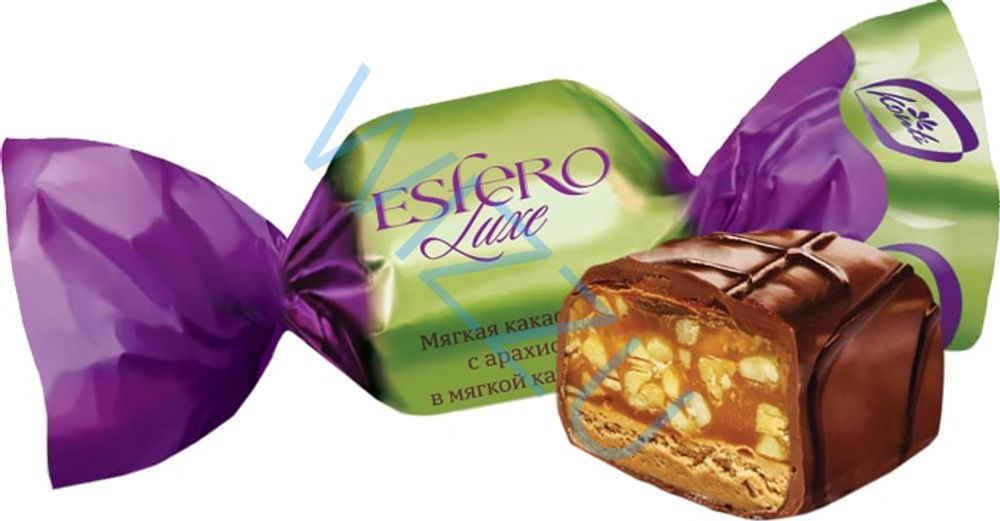 Конфеты Esfero Luxe Мягкая нуга с арахисом в мягкой карамели, 500 г