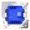 Переключатель проходной одноклавишный с подсветкой Voltum S70 Кашемир VLS010403