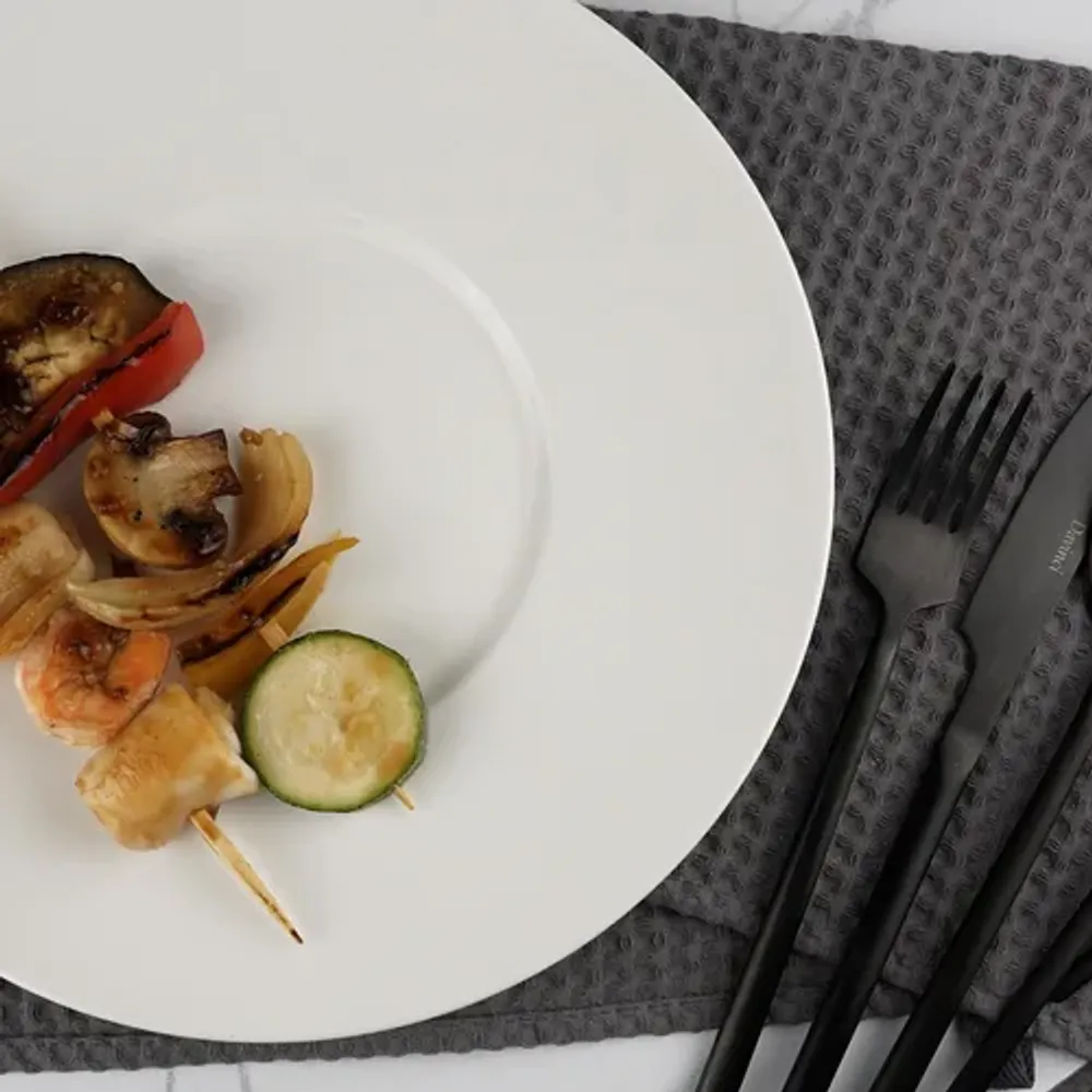 Тарелка d 25,5 см h3 см с широкими полями белая фарфор P.L. Proff Cuisine [6]