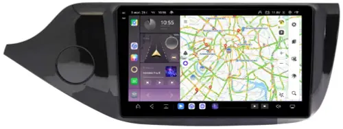 Магнитола для KIA Ceed 2 (JD) 2012-2018 (рамка глянцевая) - Kuberg EW-1781 QLed+2K, Android 13, Быстрейшая, CarPlay, 4G SIM-слот