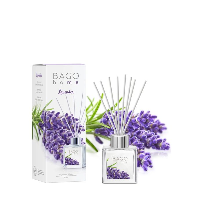 Ароматический диффузор BAGO HOME "Лаванда", 50 мл