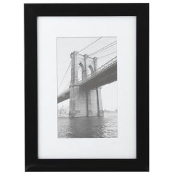 Фоторамка Image Art 601 15х21 пластиковая со стеклом чёрная | Image Art