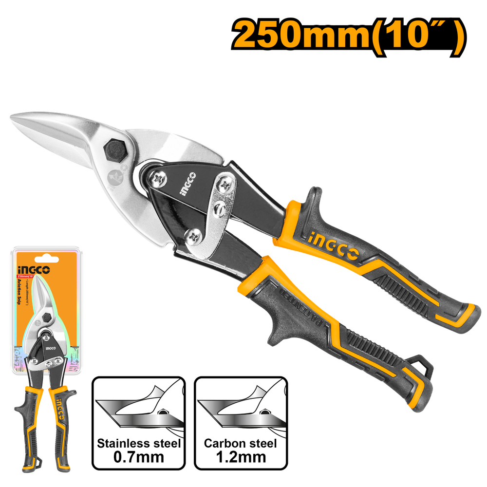 Ножницы по металлу INGCO HTSN0110R 250 мм Ножницы по металлу INGCO HTSN0110R 250 мм