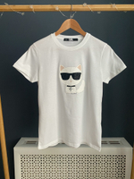 Хлопковая футболка Karl Lagerfeld