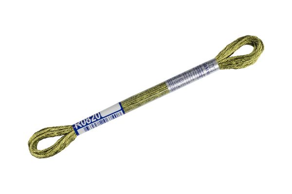 Мулине Gamma вискоза 100%, цв.R0820 хаки, 12 мотков по 8 метров