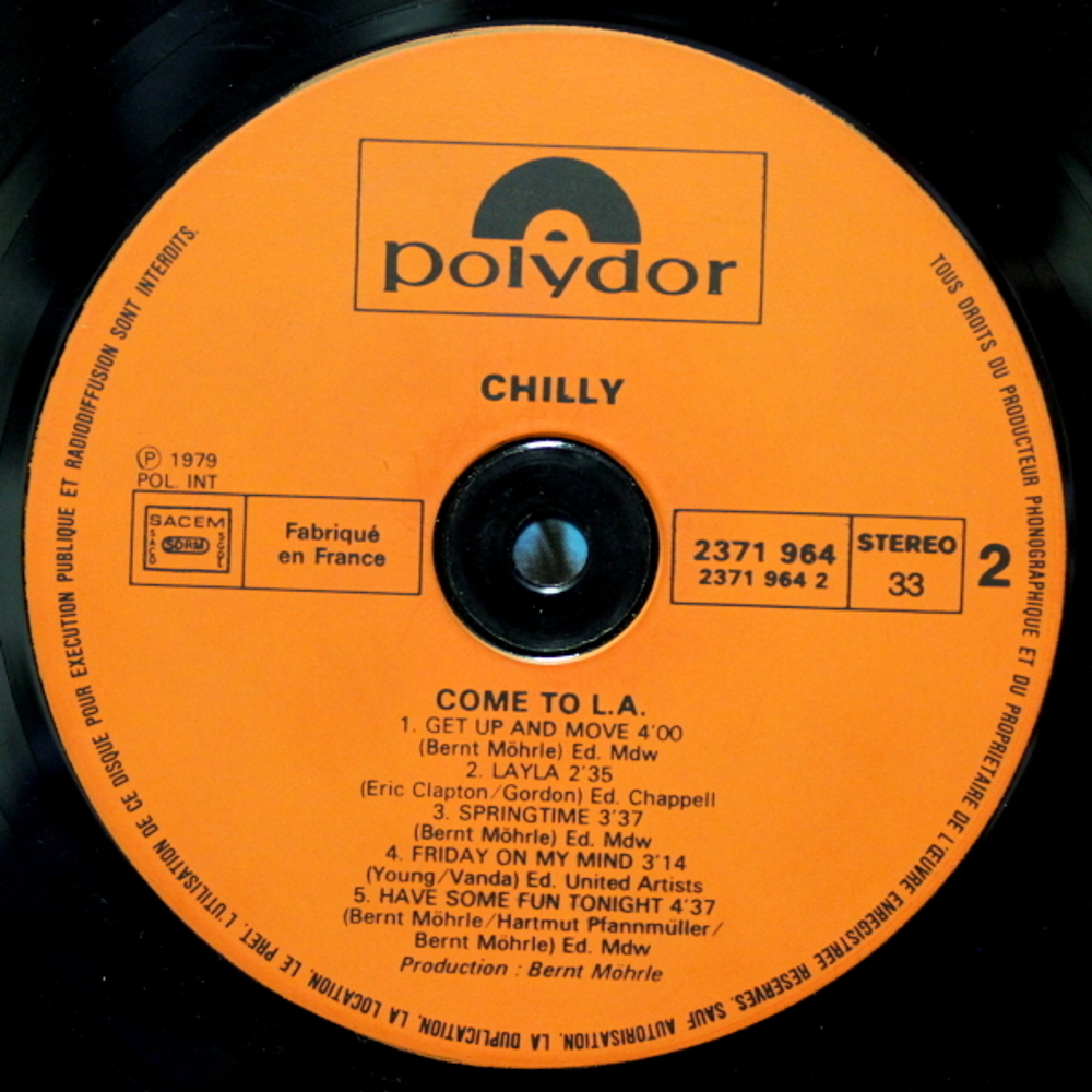 Chilly / Come To L.A. (LP)
