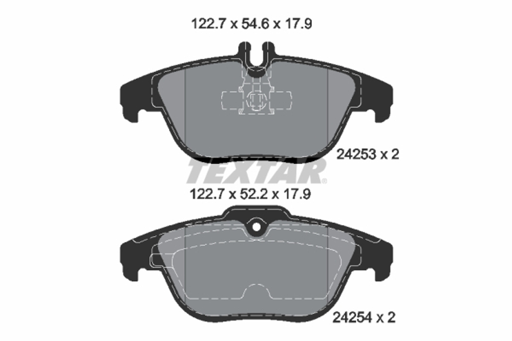 TEXTAR - 2425301-TET - Brake Pad Set, disc brake