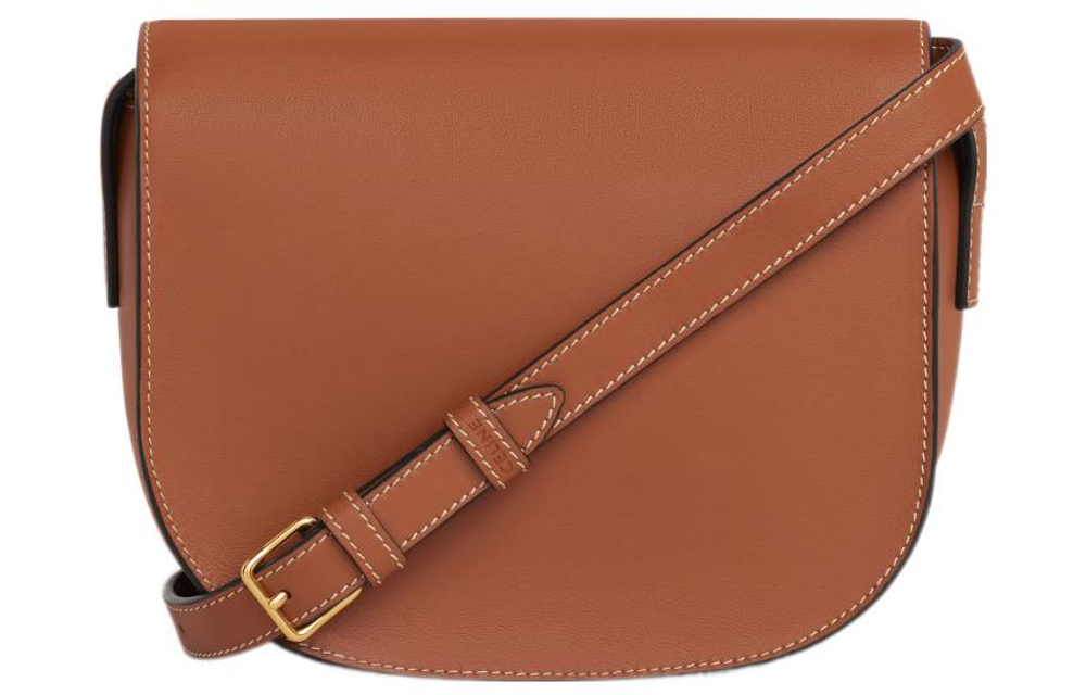 CELINE Cuir Triomphe Smooth Cow Leather Shoulder Bag, Crossbody Bag Women"s Tawny