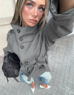 Женский тренч с воротником-стойкой - BERSHKA