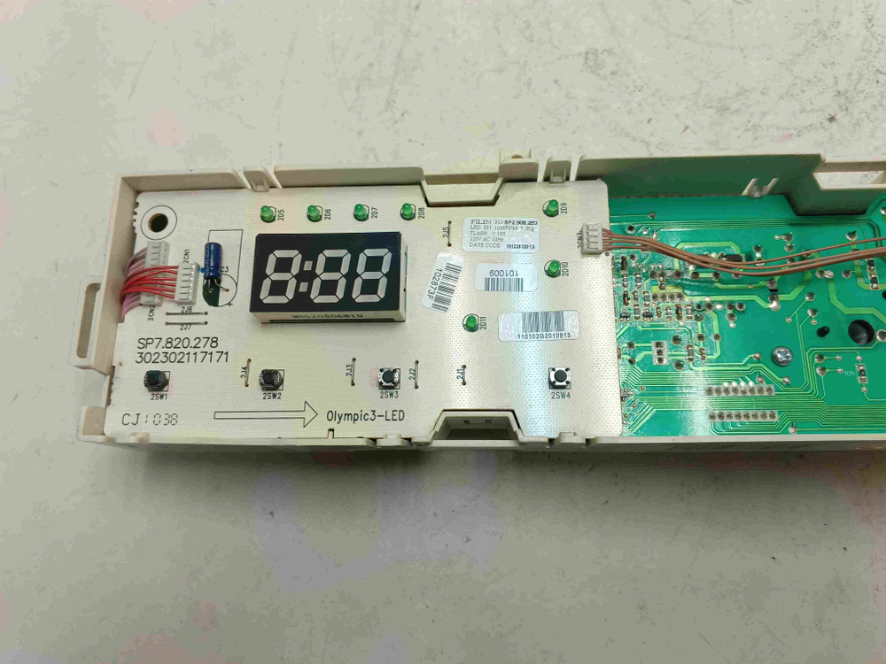 AWO510D кт238 Электронный модуль стиральной машины Hansa AWO510D б/у 6кг 1000 об/мин