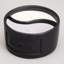 СВЕЧА В СТАКАНЕ "YIN YANG" DARK AMBER 11,3*6,4 СМ МАЛ.= 9ШТ.