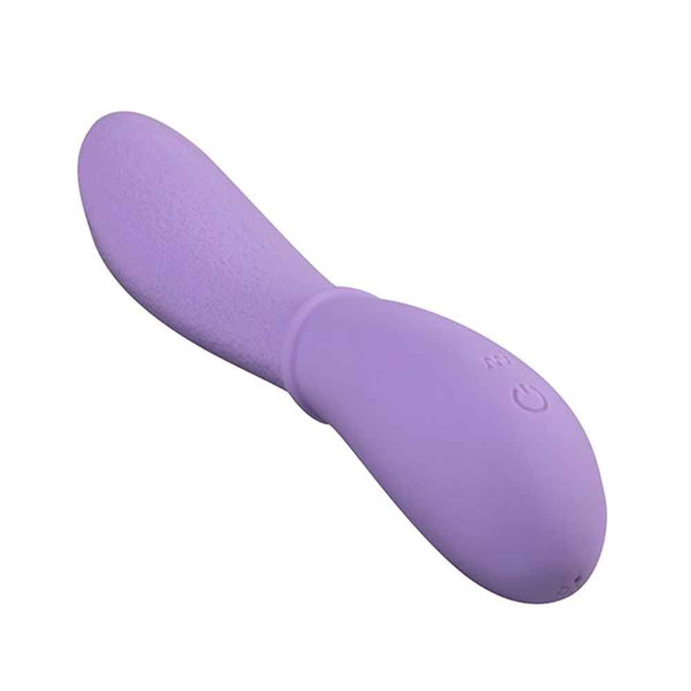 Сиреневый вибростимулятор Appetency Licking Tongue Vibe - 16,5 см. (Цвет: сиреневый)
