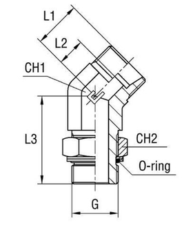 Штуцер FRG45 DS30 BSP 1.1/4 (корпус)