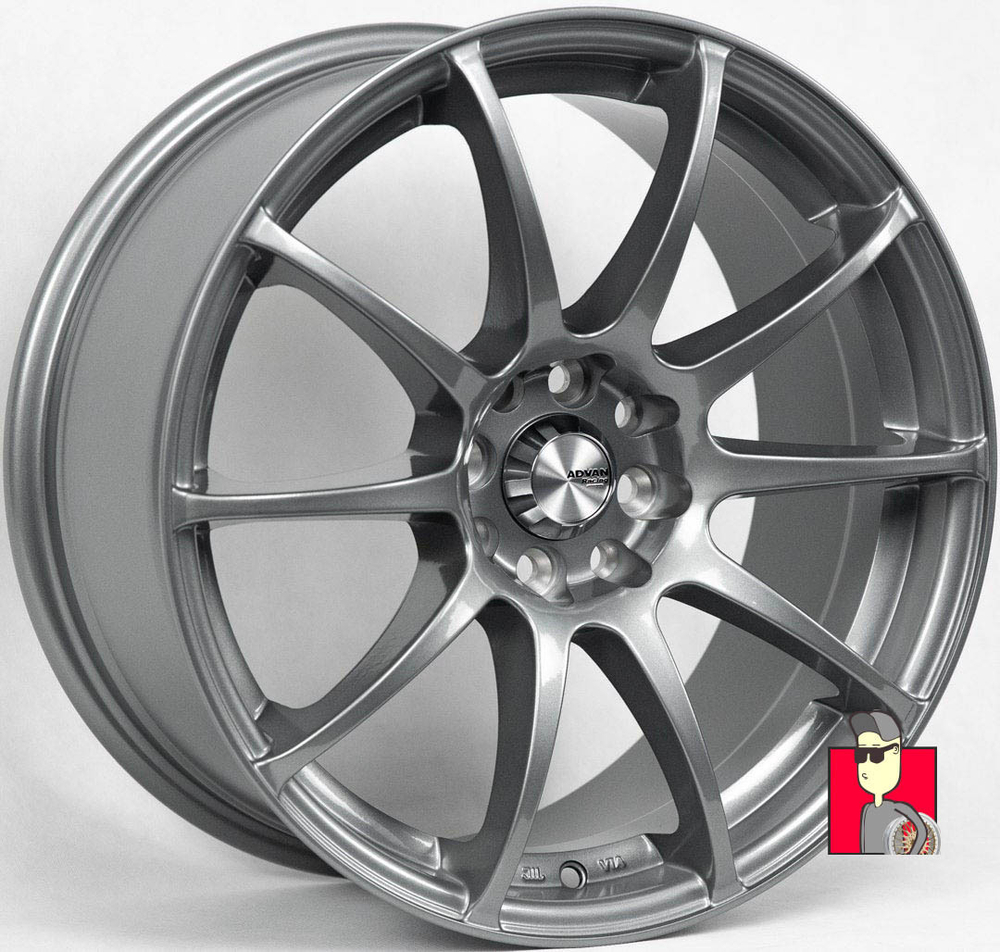 Комплект дисков Advan RS 17x8 et38 4x100/4x108