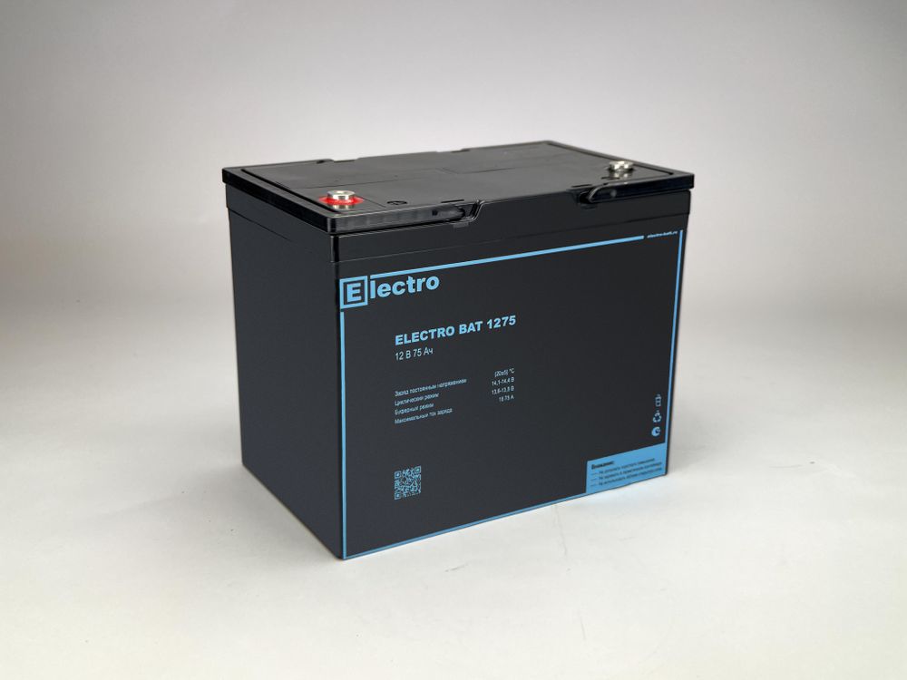 Аккумулятор ELECTRO BAT 1275 ( 75Ач / 12В ) AGM