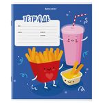 Тетрадь 18 л. BRAUBERG клетка, обложка картон, "Tasty food", 106478, 5шт