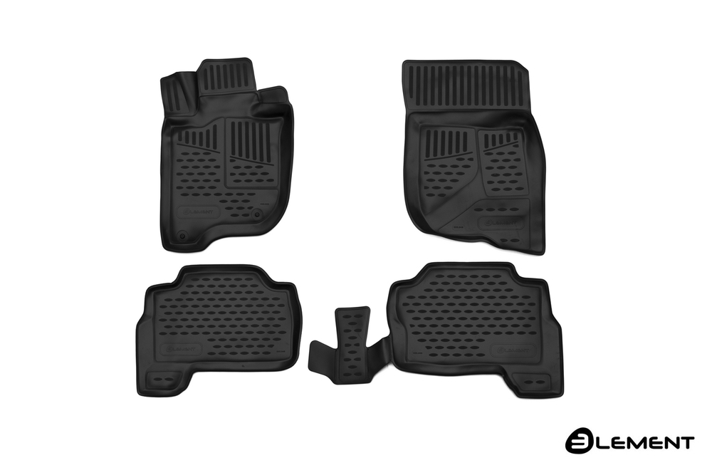 Коврики 3D в салон подходит для MITSUBISHI Pajero Sport (III, IIIp), 2015->, 4 шт. (полиуретан)